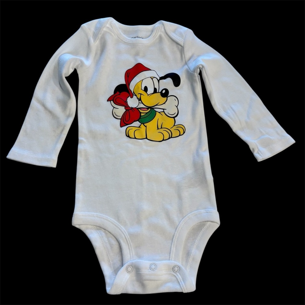 Kids White Bodysuit with Cartoon Design